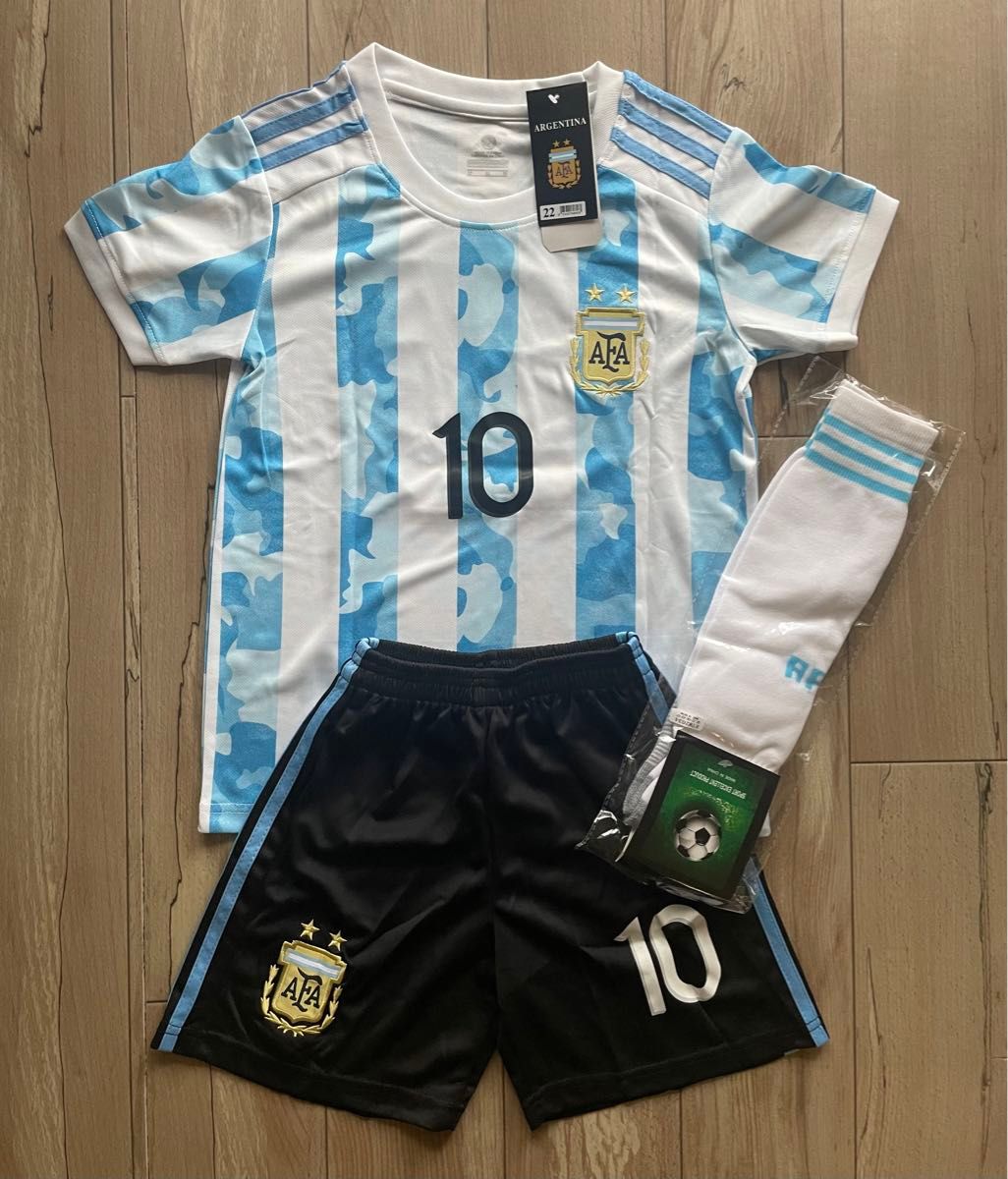 サッカーユニフォーム メッシ アルゼンチン代表 140cm キッズ 子供