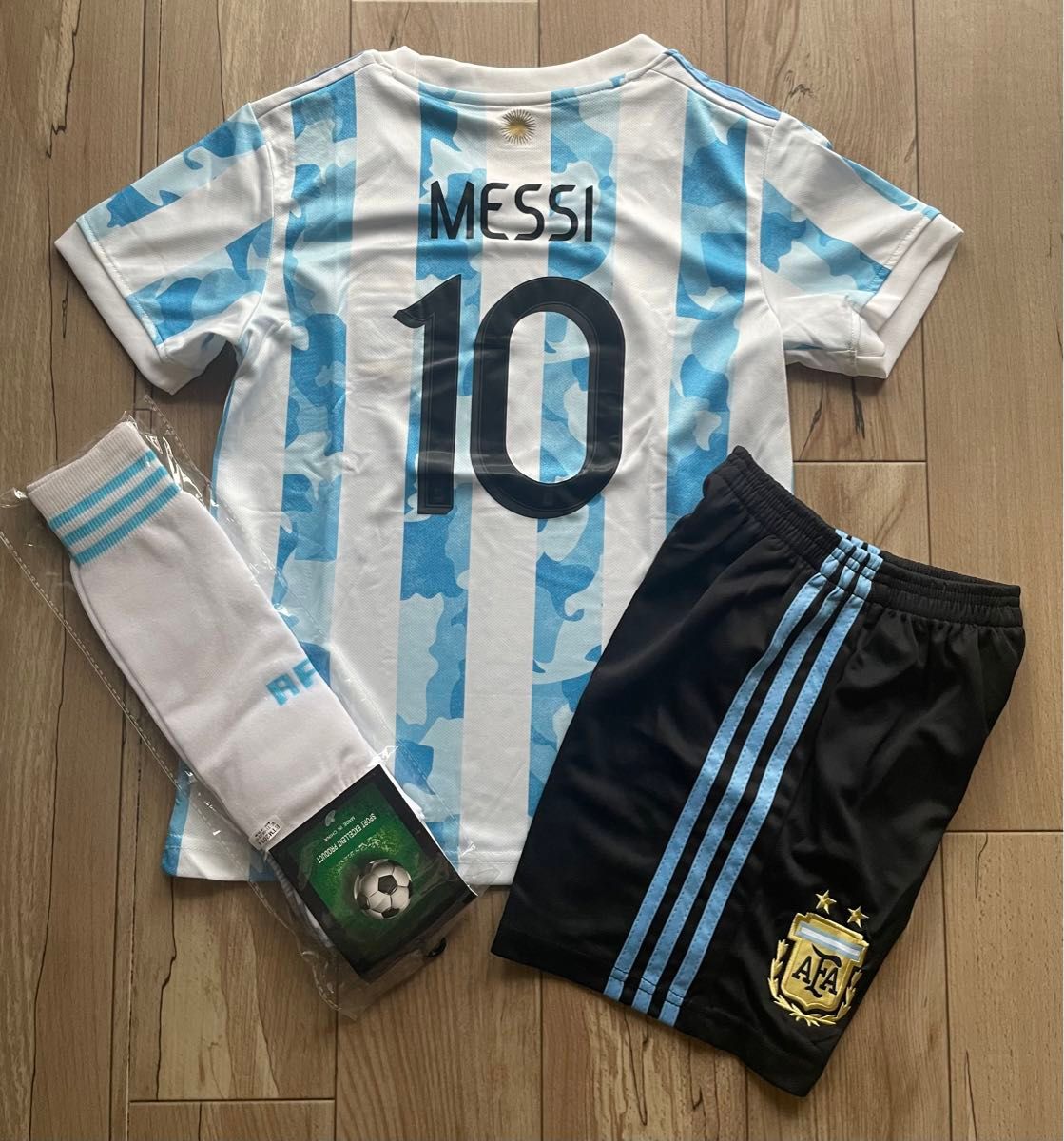 サッカーユニフォーム メッシ アルゼンチン代表 140cm キッズ 子供