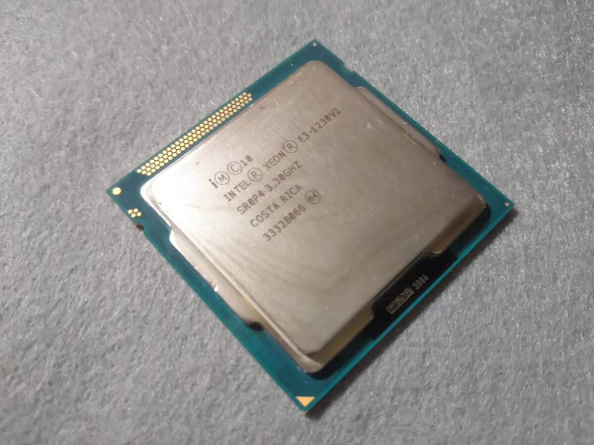 インテル Intel Xeon E3-1230v2 SR0P4 LGA1155 動作確認済 ①_細かい傷 擦れた痕 があります