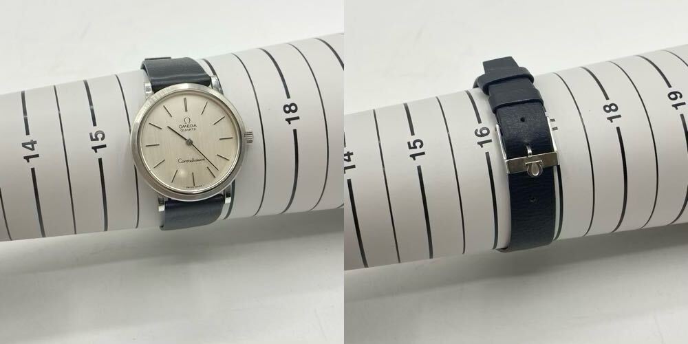 OMEGA オメガConstellations コンステレーション クォーツ プッシュ式 リューズ メンズ 腕時計 ヴィンテージ アンティーク SSの画像10