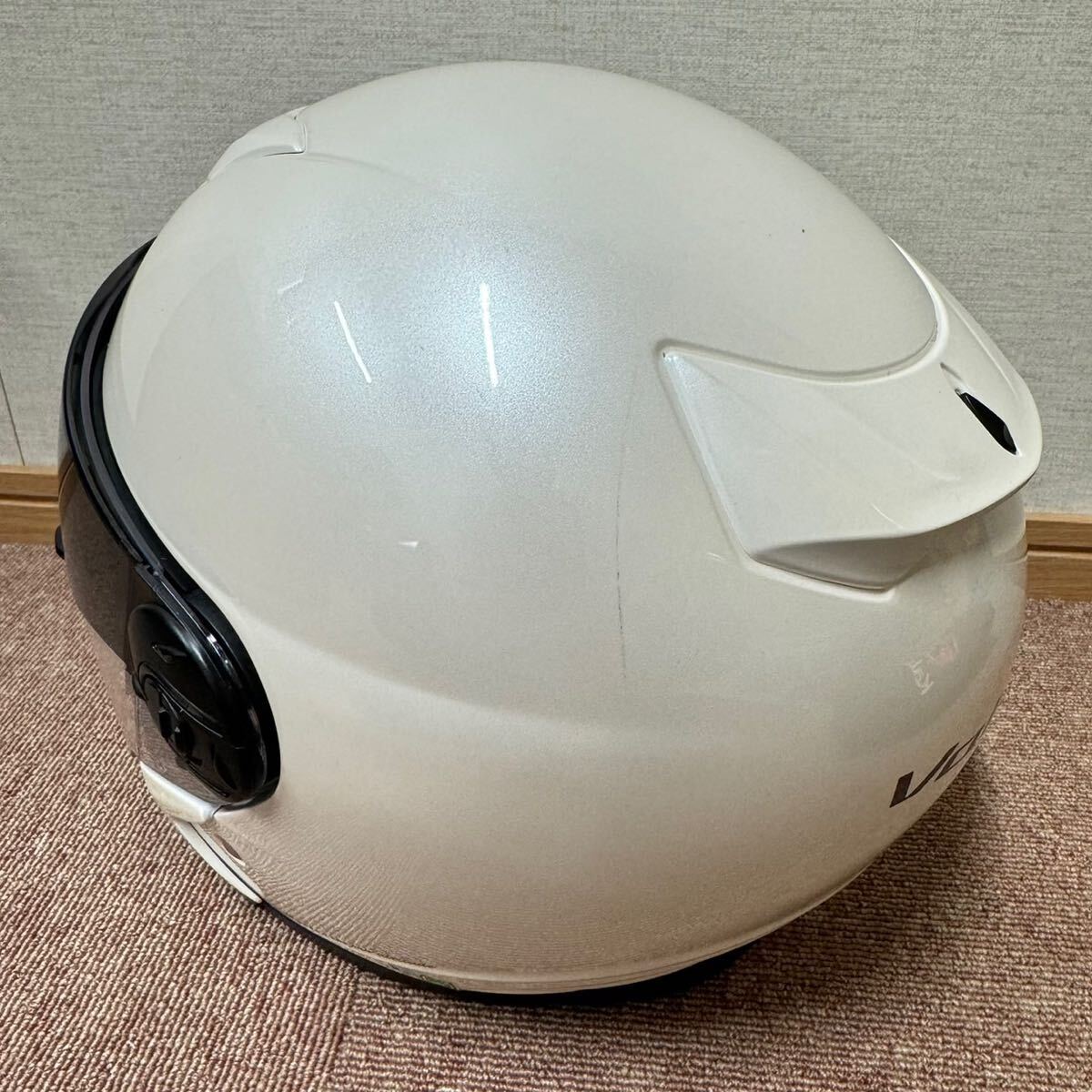 OGK KABUTO オージーケーカブト ジェットヘルメット Valer-J サイズM フルフェイスヘルメット ホワイト Mサイズの画像4