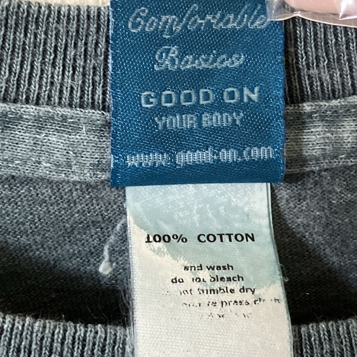 ◆【良品】USA製，GOOD ON｜グッドオン，半袖Tシャツ，無地，丸胴