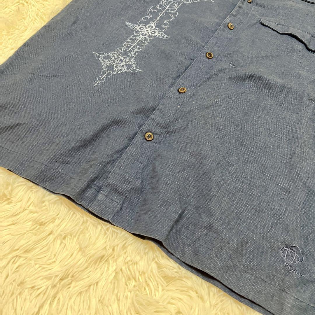 8262円 【希少】patagonia rhythm 刺繍シャツ 半袖 パタゴニア 8262円 【希少】patagonia rhythm 刺繍シャツ 半袖 パタゴニア