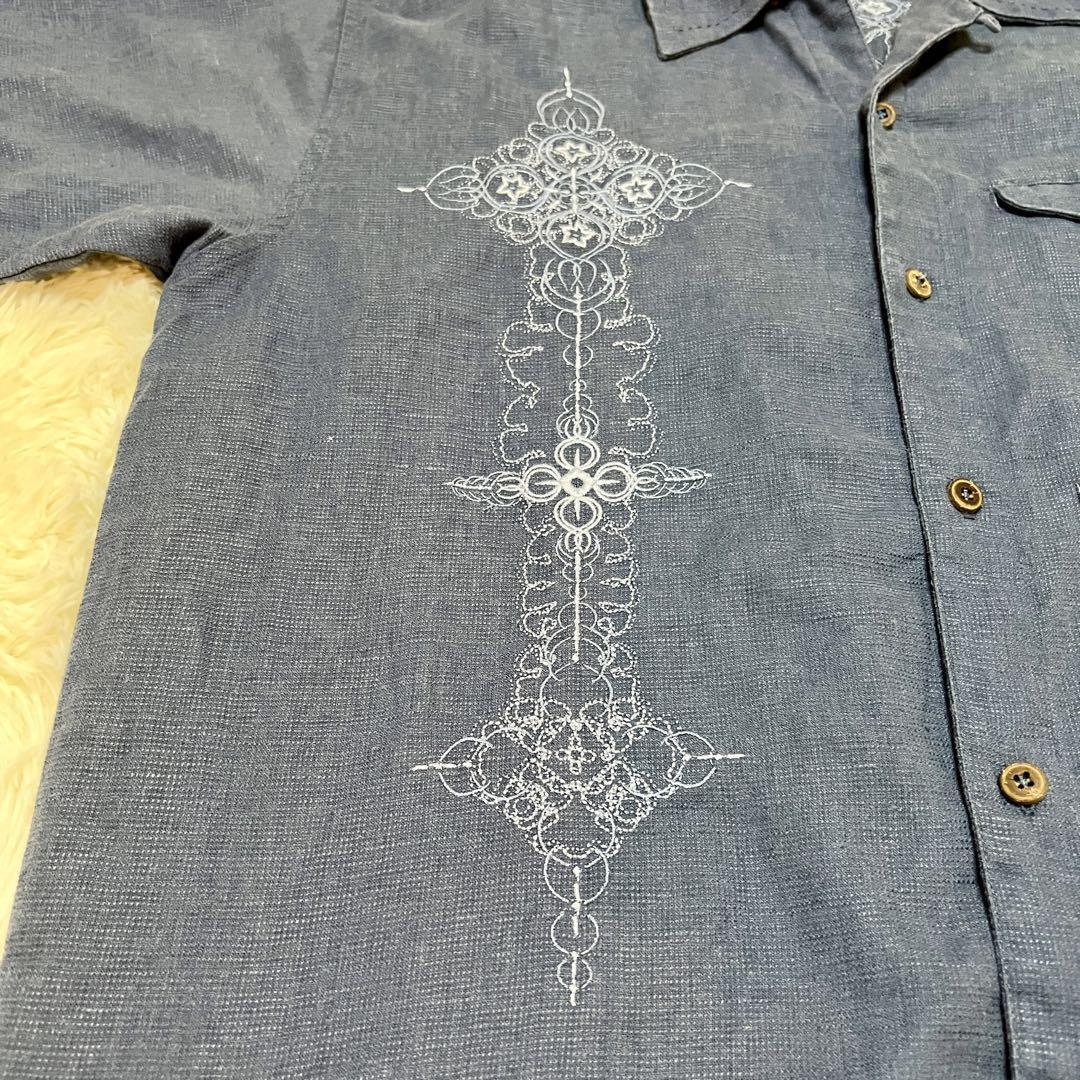 8262円 【希少】patagonia rhythm 刺繍シャツ 半袖 パタゴニア 8262円 【希少】patagonia rhythm 刺繍シャツ 半袖 パタゴニア