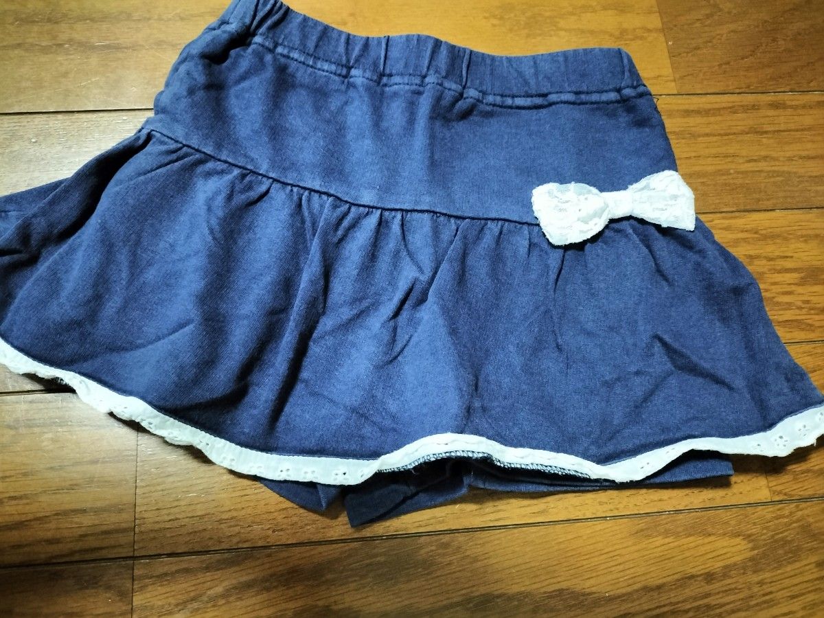 キュロット 女の子 子供服 キッズ キュロットスカート ショートパンツ ベビー服　95　スカート