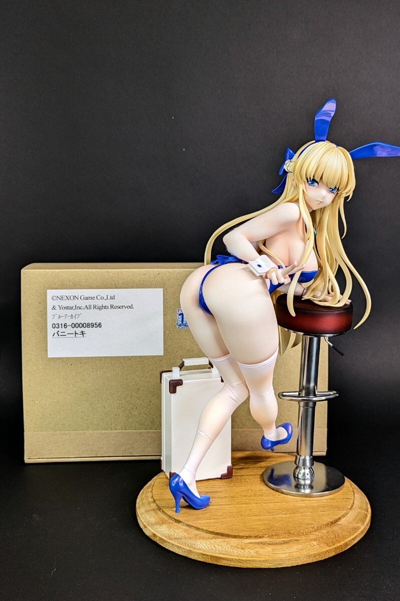 ガレージキット 塗装済み完成品 ブルーアーカイブ バニートキ 飛鳥馬トキ ブルアカ フィギュア うどん工房 ガレキ 塗装済完成品 バニー_画像2