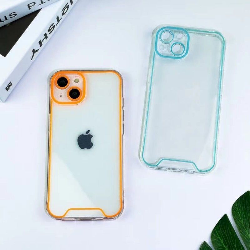携帯ケース iPhone15 オレンジ 蛍光色 光る 携帯 カバー 補強 アイフォン スマホ ケース シンプル オレンジ系