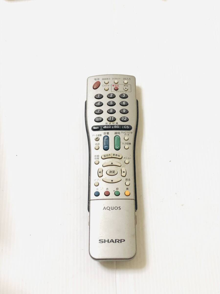 D 送料無料 動作品 　SHARP TVリモコン GA567WJSA LC-32D10/LC-26D10/LC-20D10用 _画像1