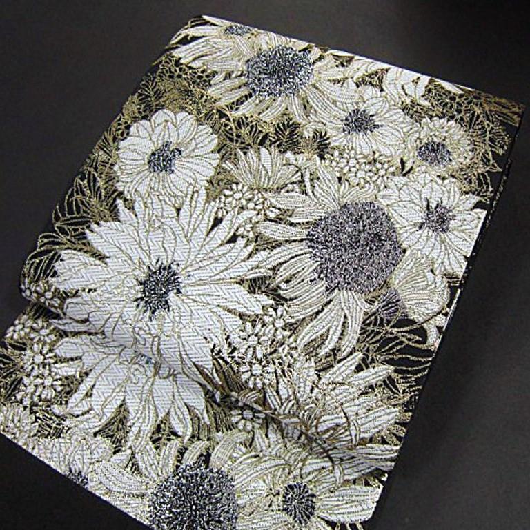 新品【御仕立上】　西陣織六通柄高級袋帯　華麗なボタニカルアートの意匠_画像3