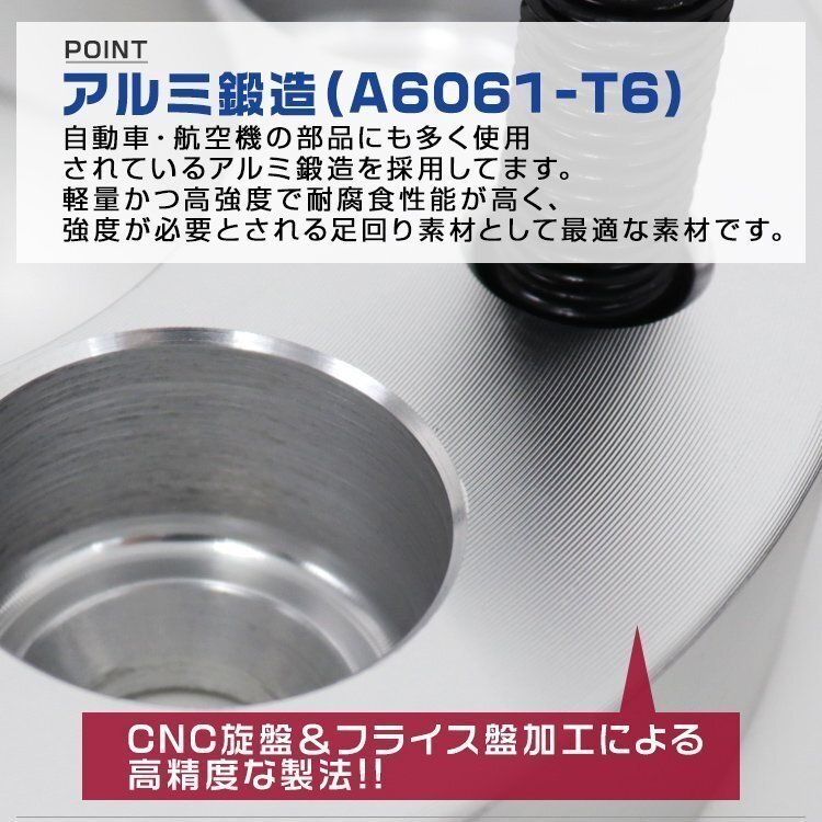 ワイドトレッドスペーサー 25mm PCD114.3-5H-M12×P1.25 5穴 ワイトレ ワイドスペーサー アルミ鍛造 ホイール ナット付 青 ブルー 2枚_画像5