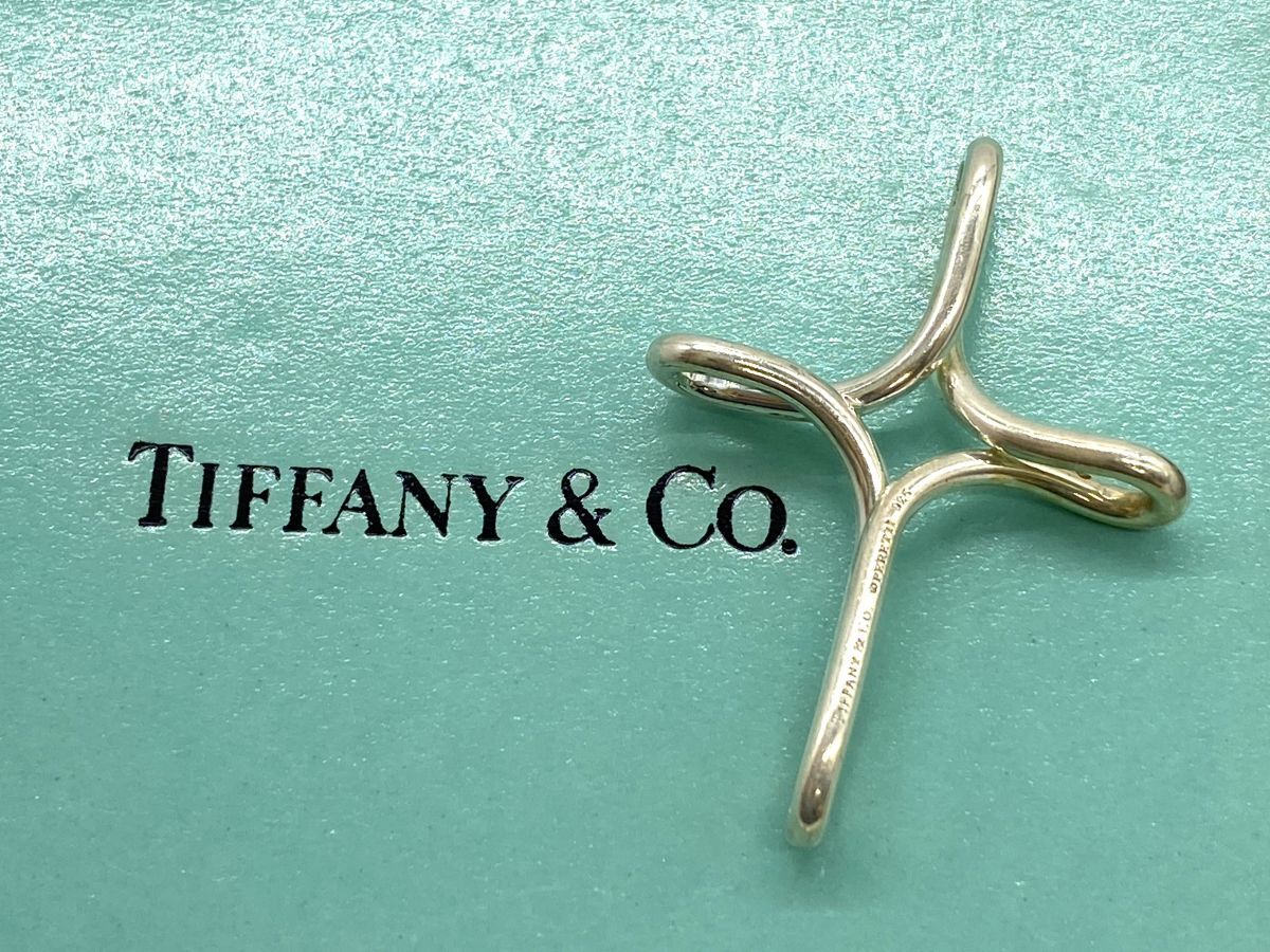 【E552】美品 TIFFANY＆Co. ティファニー エルサペレッティ オープンクロス ネックレストップ シルバー SV925 2.6×3.6cm 正規品 bの画像2