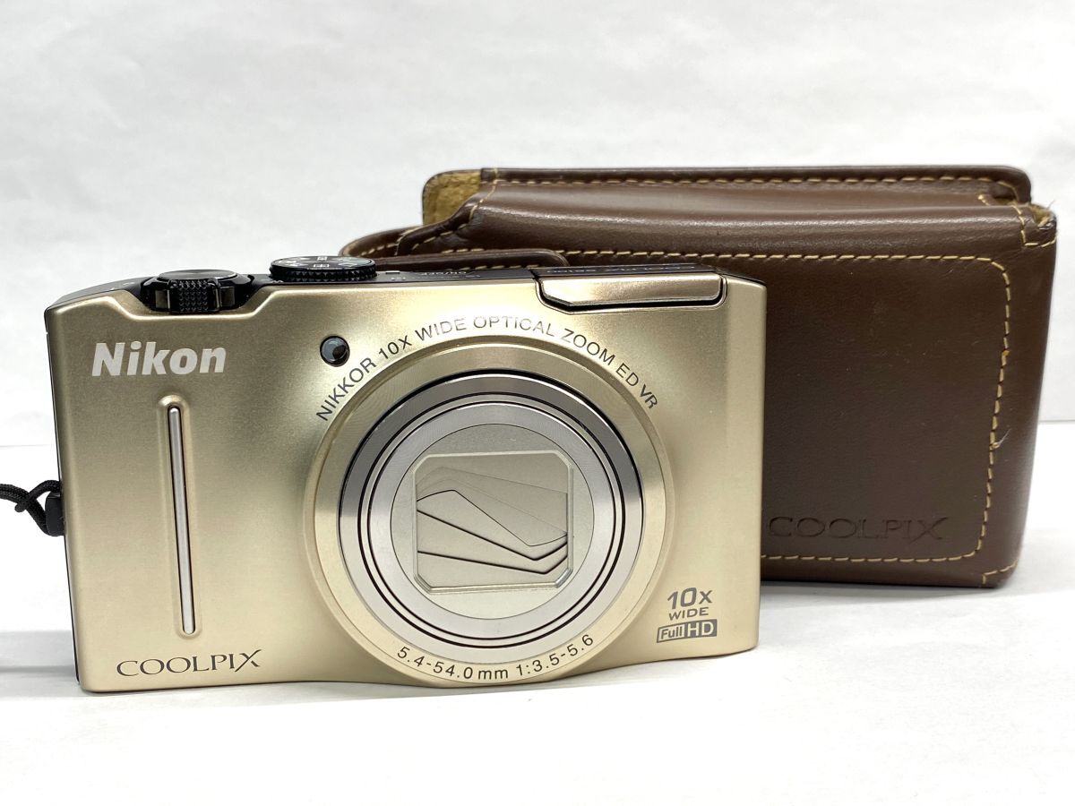 【E618】Nikon/ニコン COOLPIX/クールピクス S8100 コンパクトデジタルカメラ バッテリー付 通電確認済み ジャンク扱い bの画像1