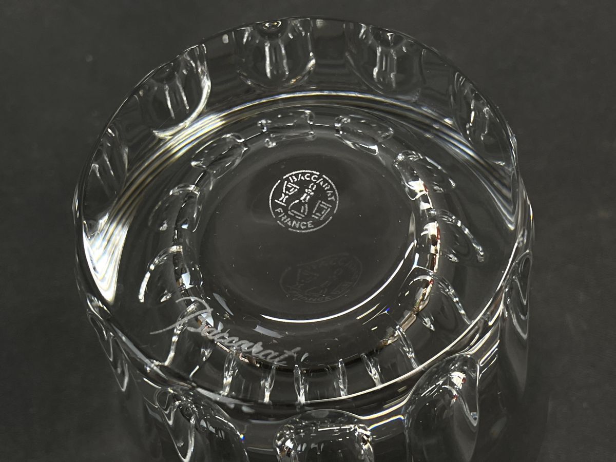 【E799】展示品 未使用 Baccarat バカラ エトナ ロックグラス タンブラー クリスタルガラス ブランド 高級グラス 高さ8.5cm b_画像5