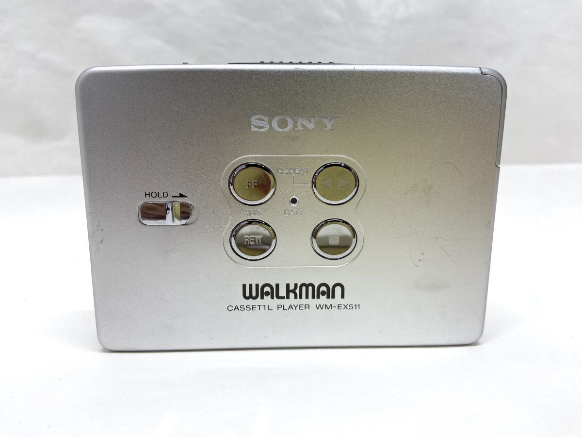 【E814】当時物 SONY WALKMAN WM-EX511 ソニー ウォークマン カセットプレーヤー 通電確認済み b_画像4