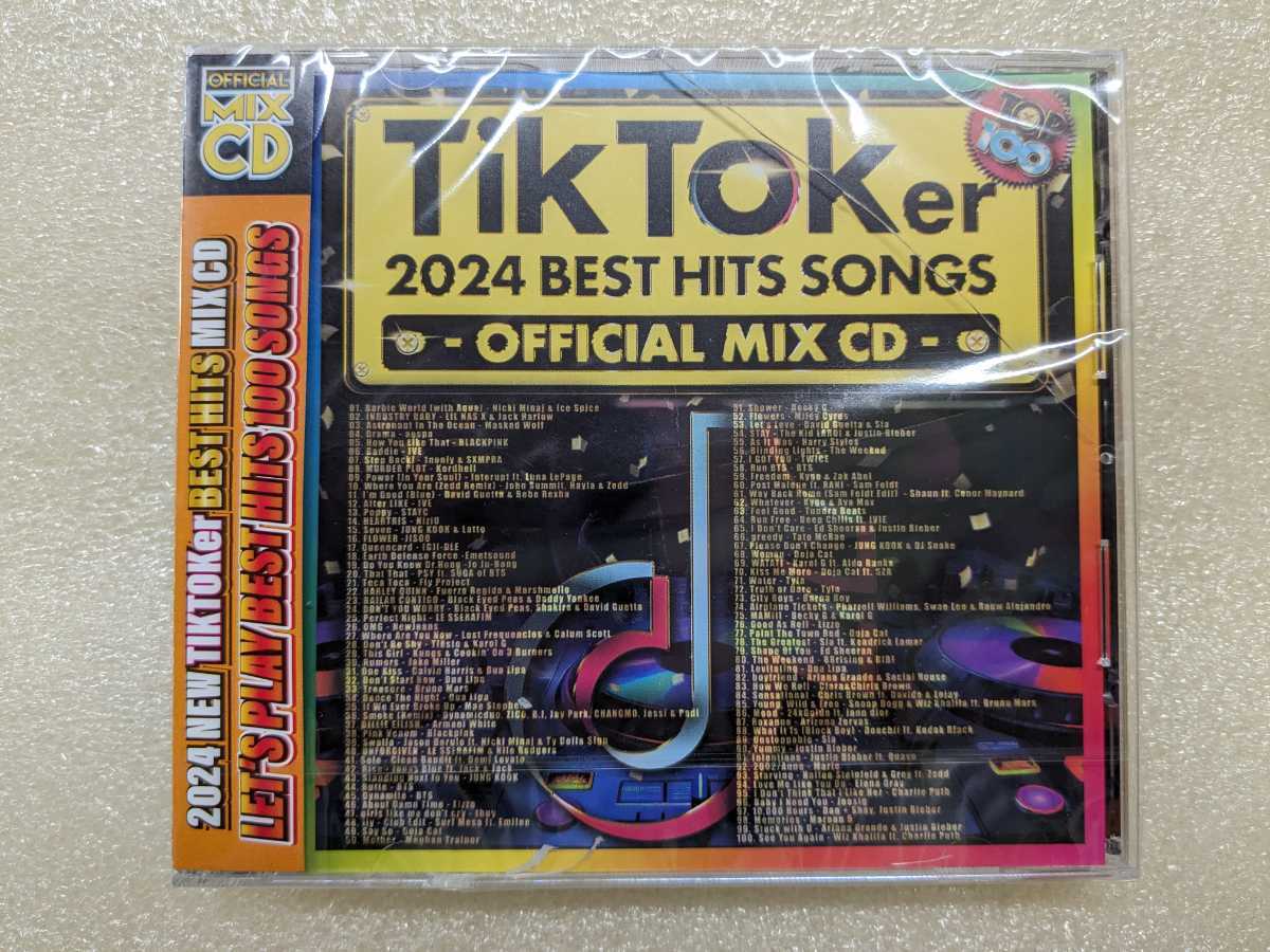 新品 洋楽CD TIK TOKER 2024 ベストヒットソング オフィシャル マキシCD TikToker 2024 TOP100 ダンス BEST HITS SONGS AV8-005 輸入盤 _画像1