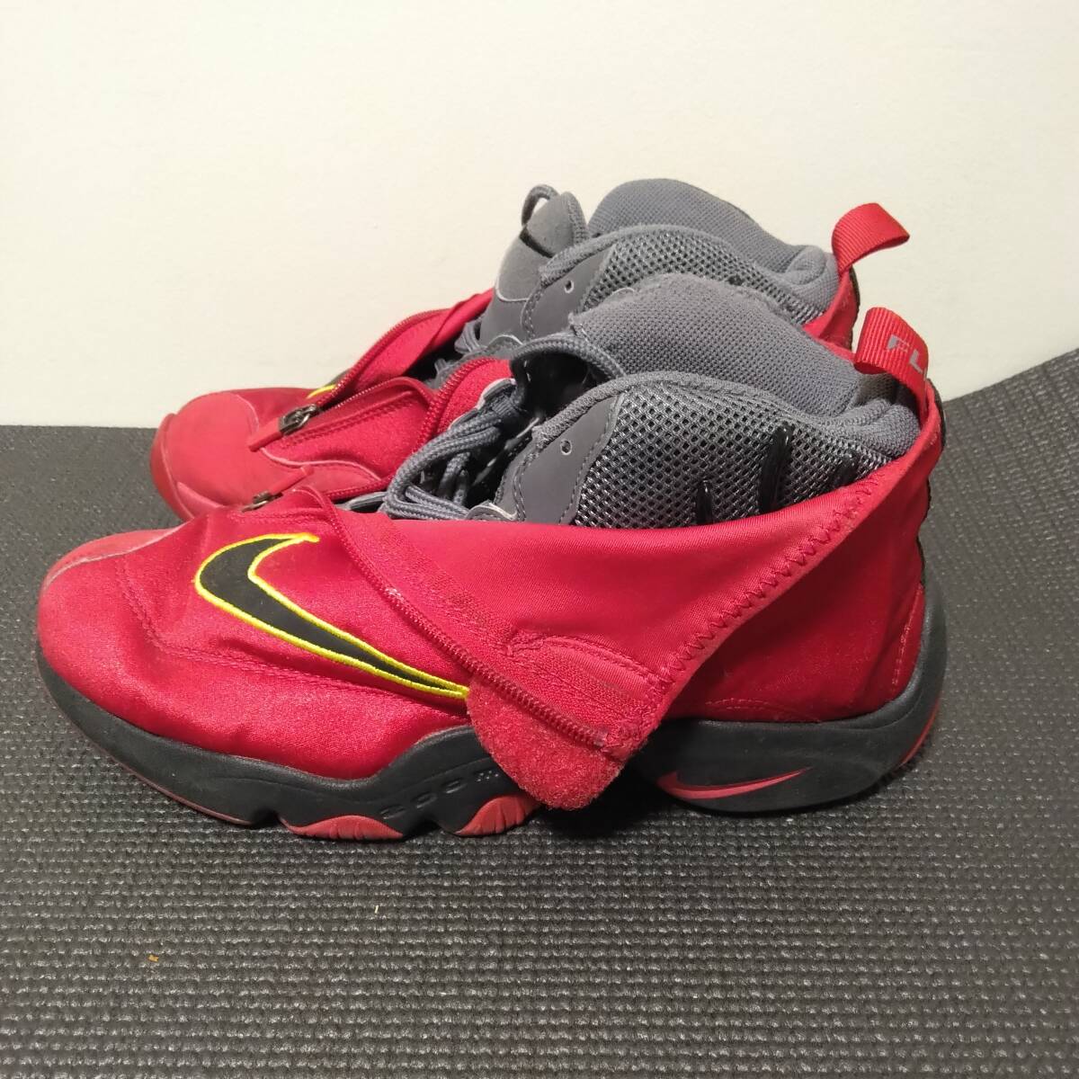 NIKE AIR ZOOM FLIGHT THE GLOVE 616772-600 スニーカー サイズ27.5ｃｍ レッド ナイキ エアズームフライトザグローブ USED品_画像3