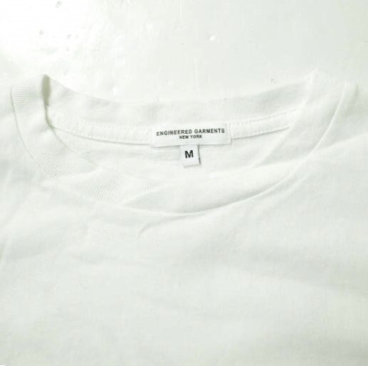 Engineered Garments エンジニアードガーメンツ Printed Cross Crew Neck T-shirt - Phoenix クロスオーバーポケットTシャツ M WHITE_画像4