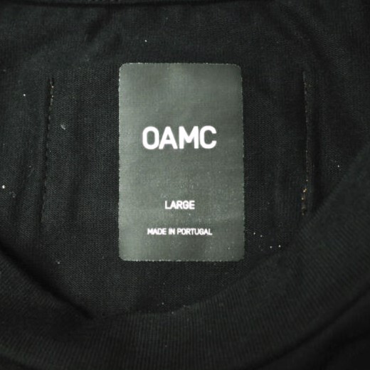 OAMC オーエーエムシー 19AW SCRIPT L/S T-SHIRT スクリプトロゴ オーバーサイズロングスリーブTシャツ OAMP707067 OP242500 L BLACK_画像6