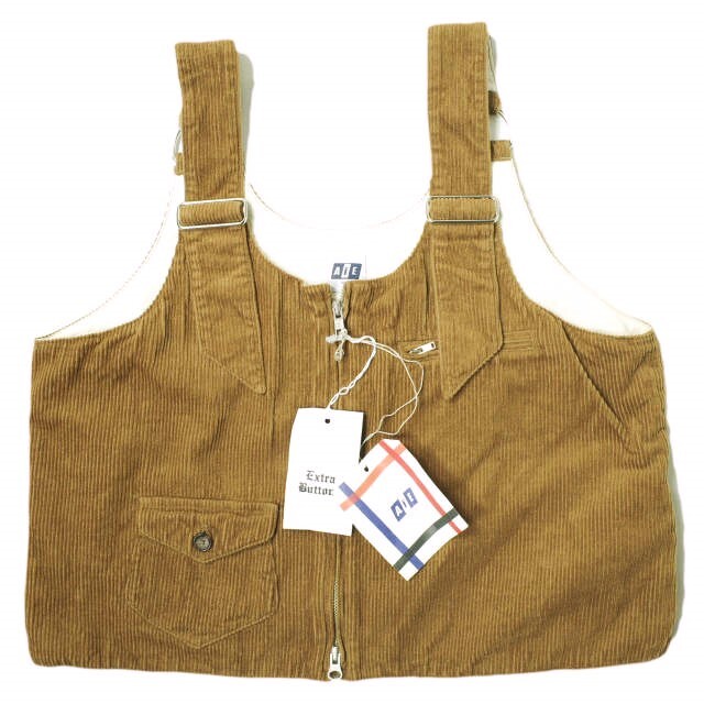 AiE (Arts in Education) エーアイイー アメリカ製 DSD VEST 6W COTTON CORDUROY コーデュロイベスト M ブラウン ジレ トップス g16663_画像1