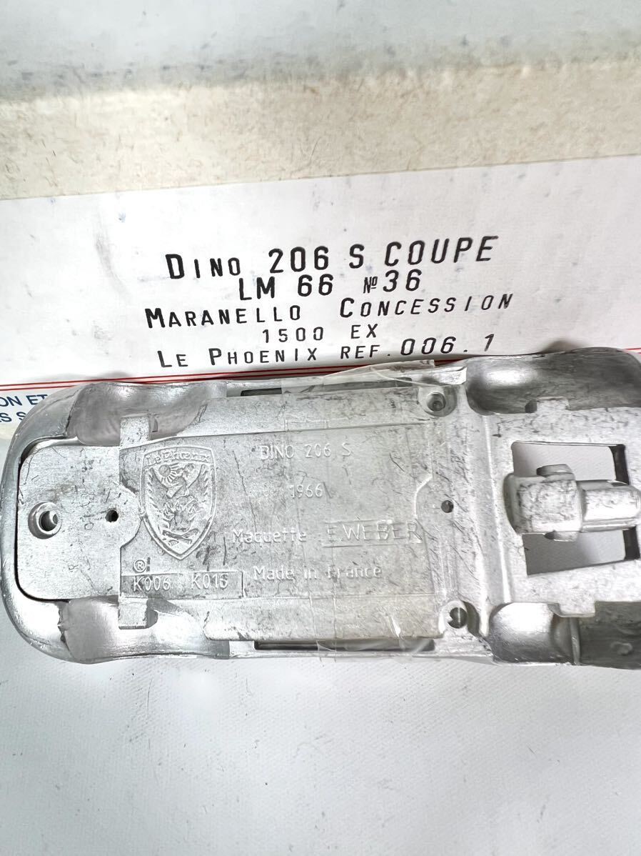 【未組立品】Le Phenix フェニックス Dino 206 S COUPE LM 66 1966 Maquette EWEBER 組立キット メタルキット 2_画像2