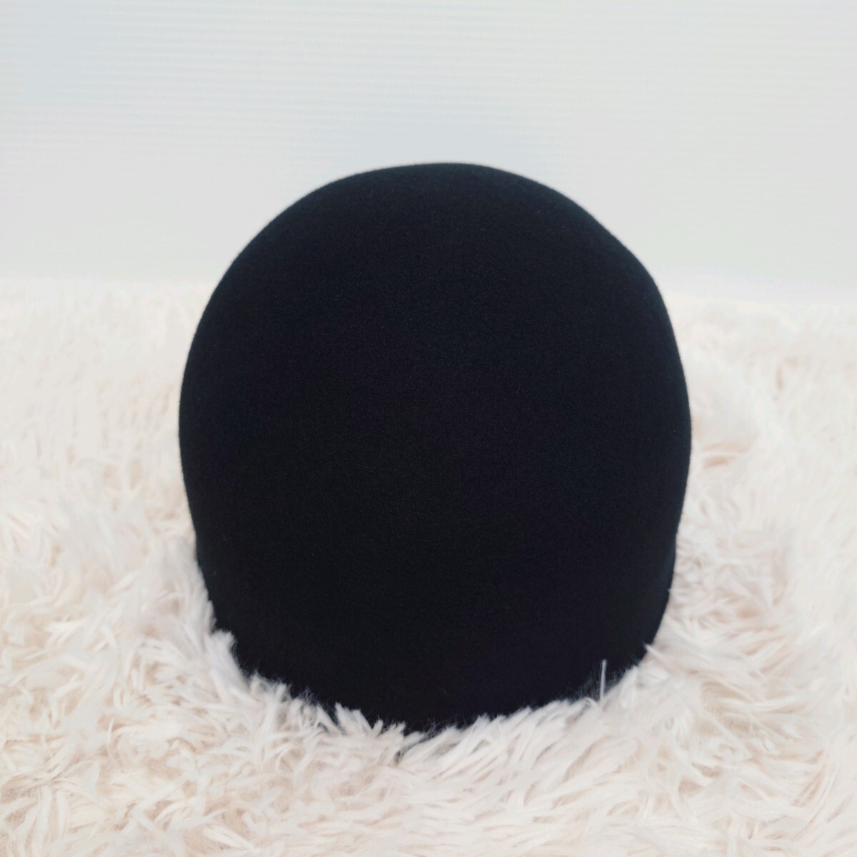CA4LA カシラ 日本製 ウール キャップ 帽子 レディース ブラック 黒_画像4