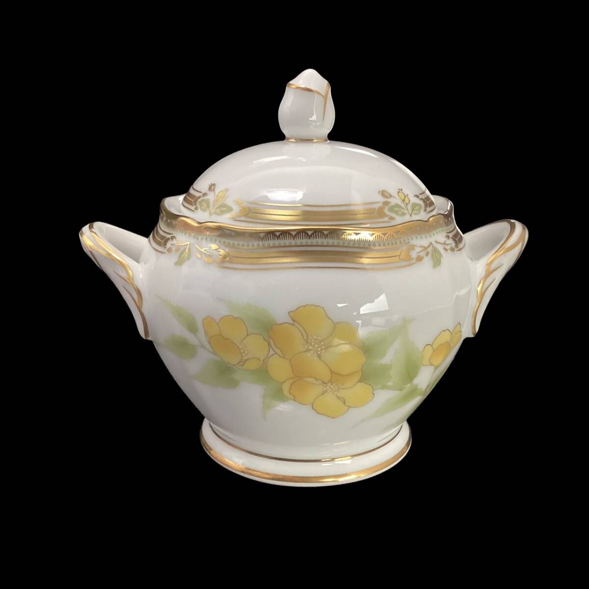 廃盤 ★新品未使用★ ノリタケ ガラコンテッサ シュガーポット 砂糖 花柄 箱付き Noritake GALA CONTESSA sugarpot_画像3