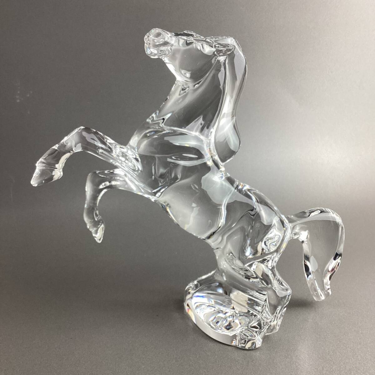 定価11万円 ★極美品★ バカラ いななく馬 跳ね馬 ジャンピングホース 置物 フィギュリン Baccarat クリスタル