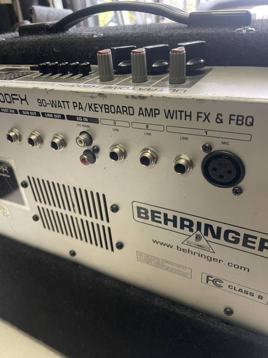 ★BEHEINGER ULTRATONE900FX中古　キーボードアンプ　簡易音響システム★　_画像4