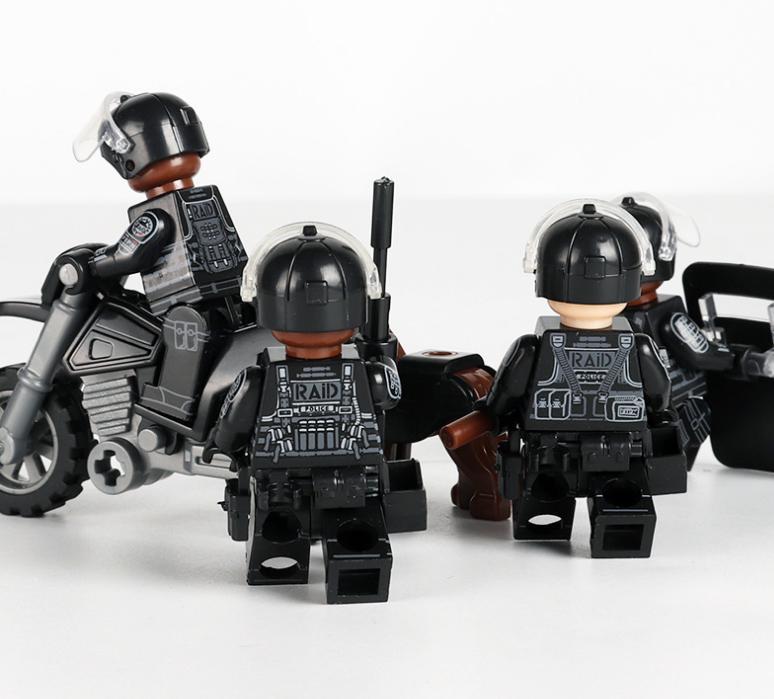 LEGO 互換 レゴ 警察 POLICE 大量武器 ミニフィグ6体セット