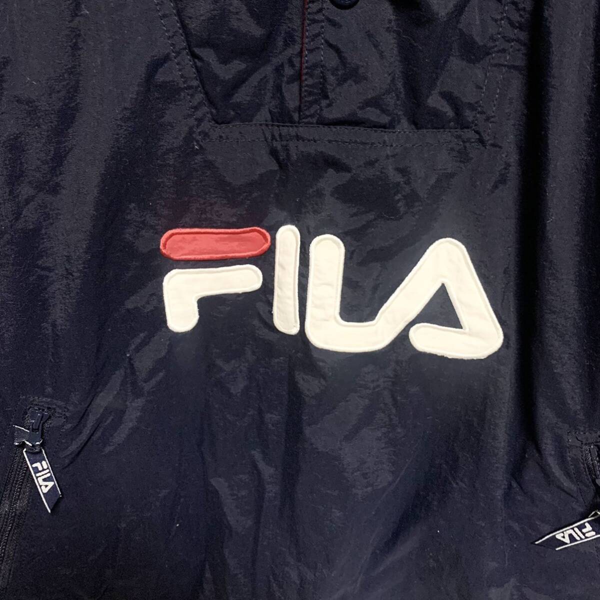 FILA フィラ ビンテージ ナイロン プルオーバー ジャケット Lサイズ