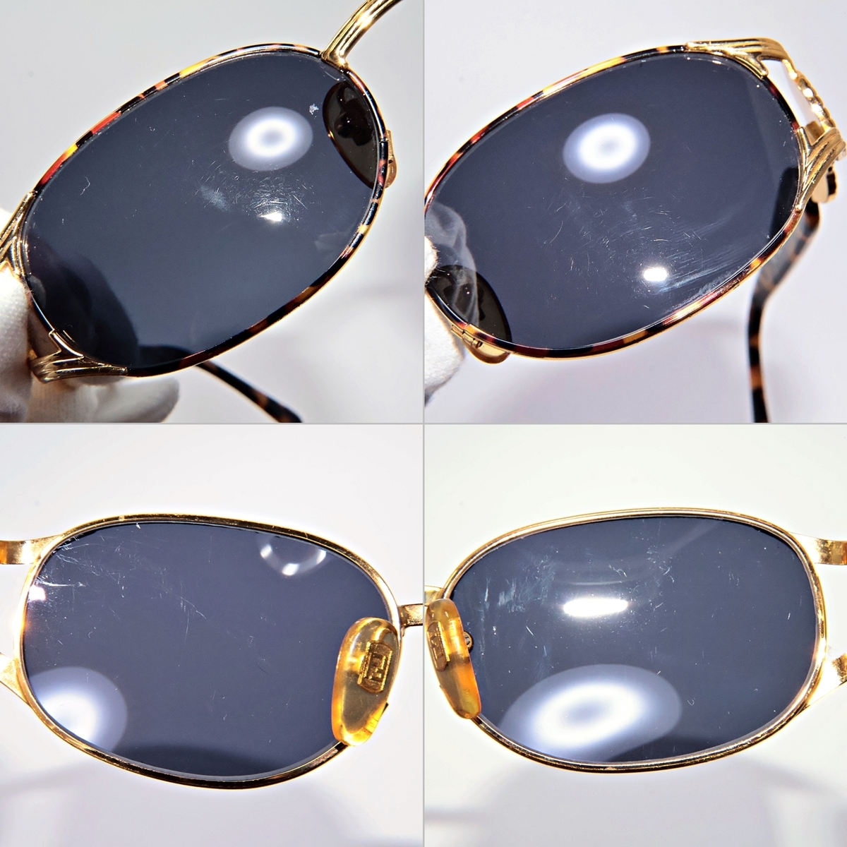 FENDI FS262 56*18 col.220 125 Fendi Vintage солнцезащитные очки панцирь черепахи рисунок с футляром есть дефект 003FUZFI35