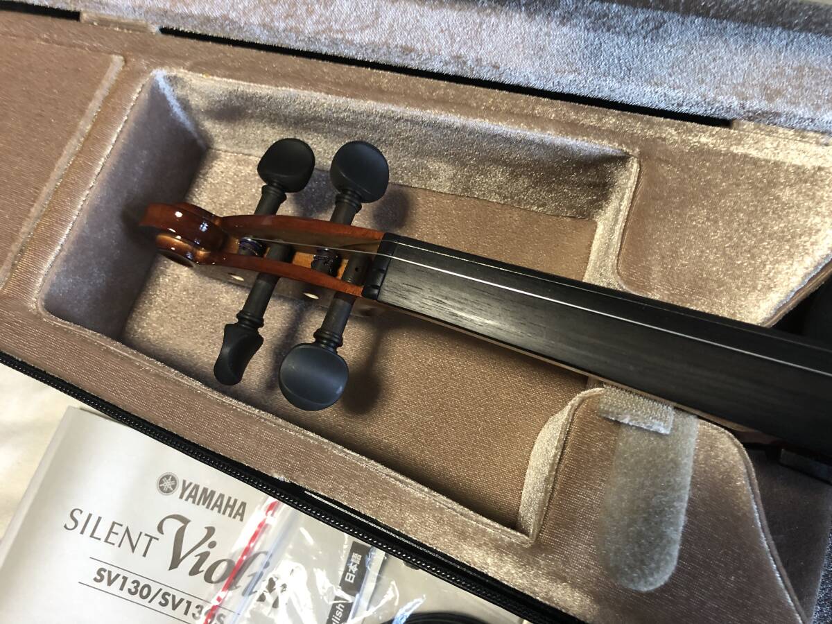 YAMAHA ヤマハ サイレントバイオリン SILENT Violin SV130 ケース付き_画像3