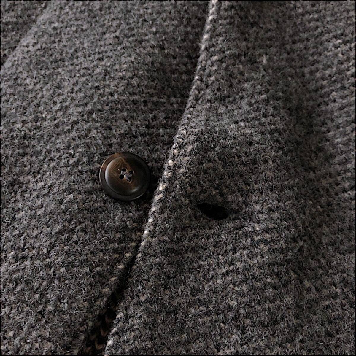 A02 прекрасный товар популярный модель [ Lardini LARDINI]XS надпись M передний и задний (до и после) одиночный вязаный tailored jacket внешний перо ткань эластичный стрейч есть 