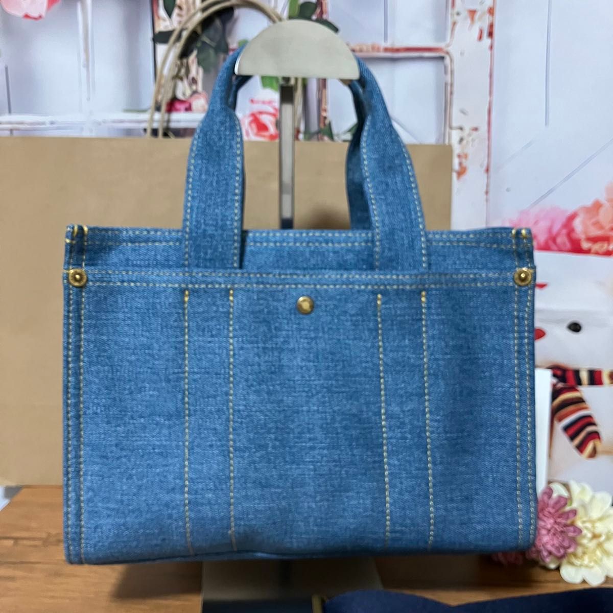 残り1個】コーチ COACH カーゴトート 26スモール デニム 残り1個】コーチ COACH カーゴトート 26スモール デニム