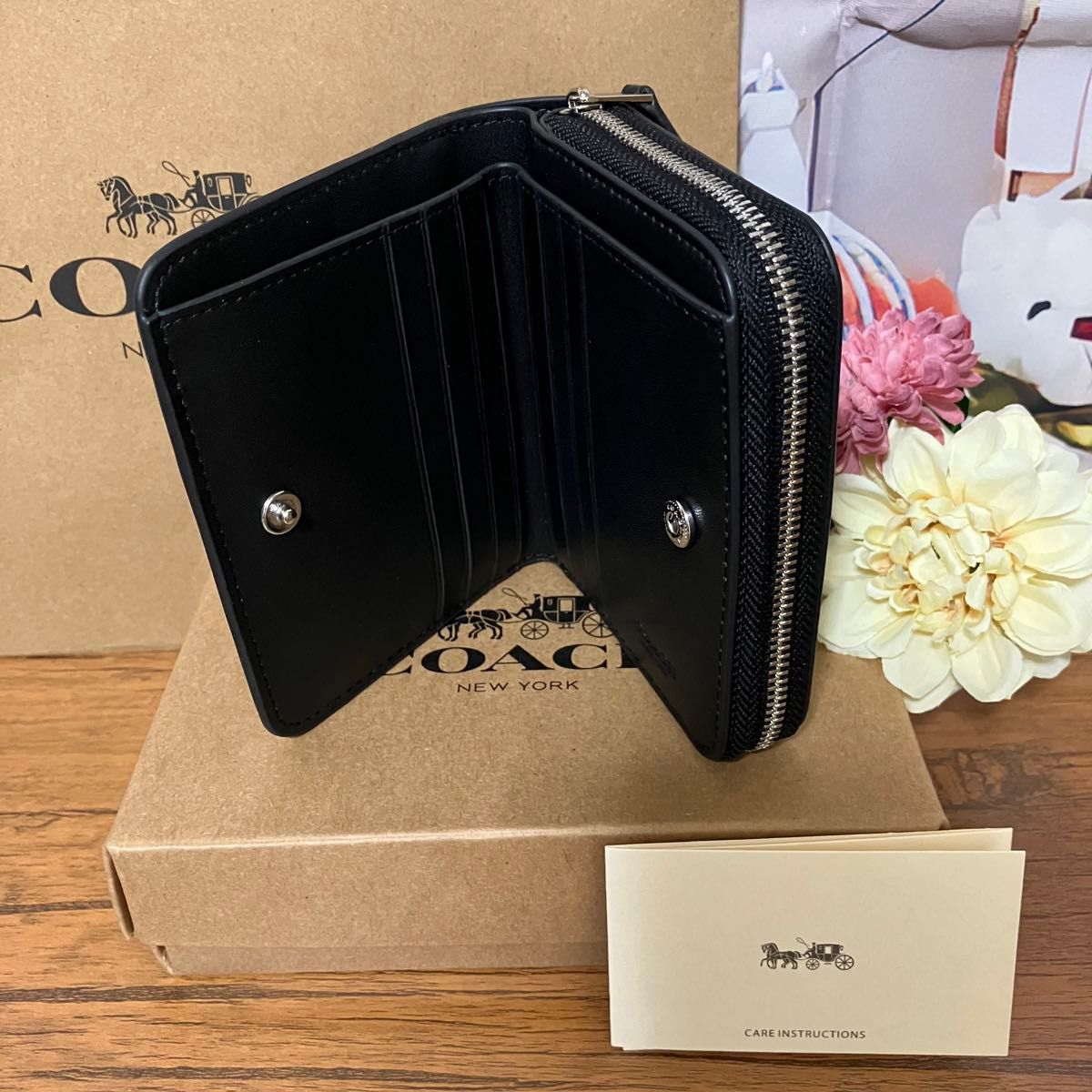 コーチ COACH 折り財布 ビルフォールドウォレット クロコ型押し コーチ COACH 折り財布 ビルフォールドウォレット クロコ型押し