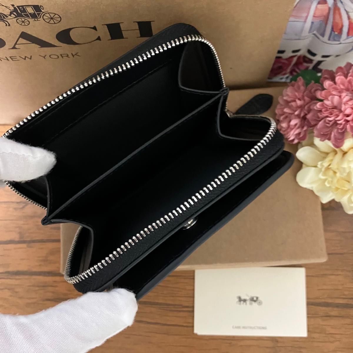 コーチ COACH 折り財布 ビルフォールドウォレット クロコ型押し コーチ COACH 折り財布 ビルフォールドウォレット クロコ型押し