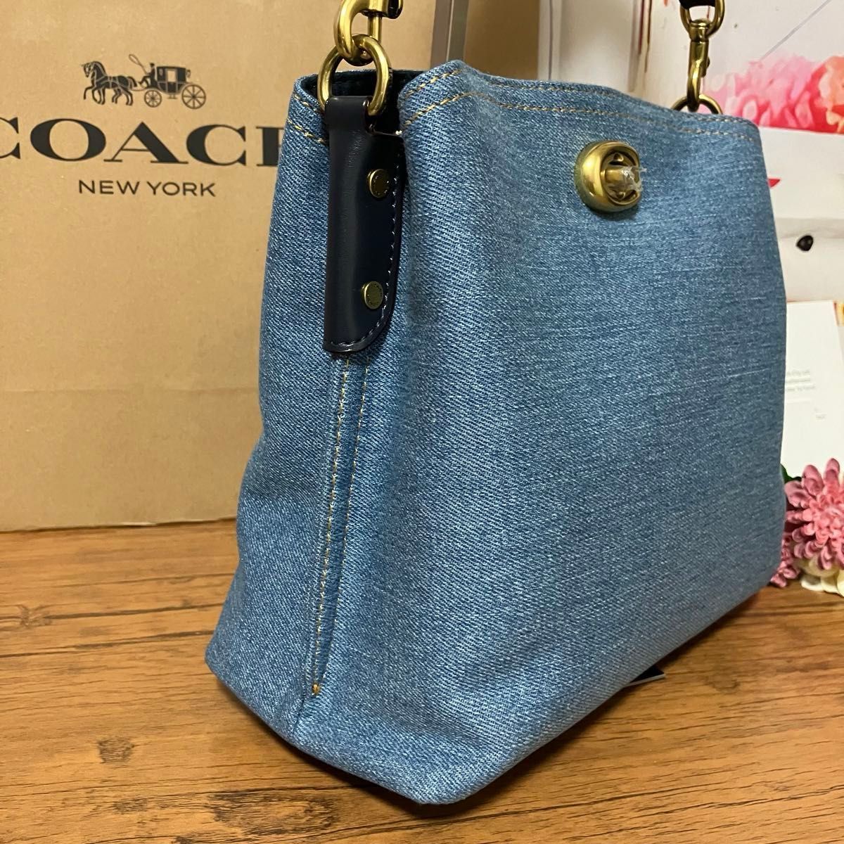 【本日限定】コーチ COACH ウィロウバケット ショルダー CS241 デニム アウトレット 新品未使用 ※価格交渉不可※