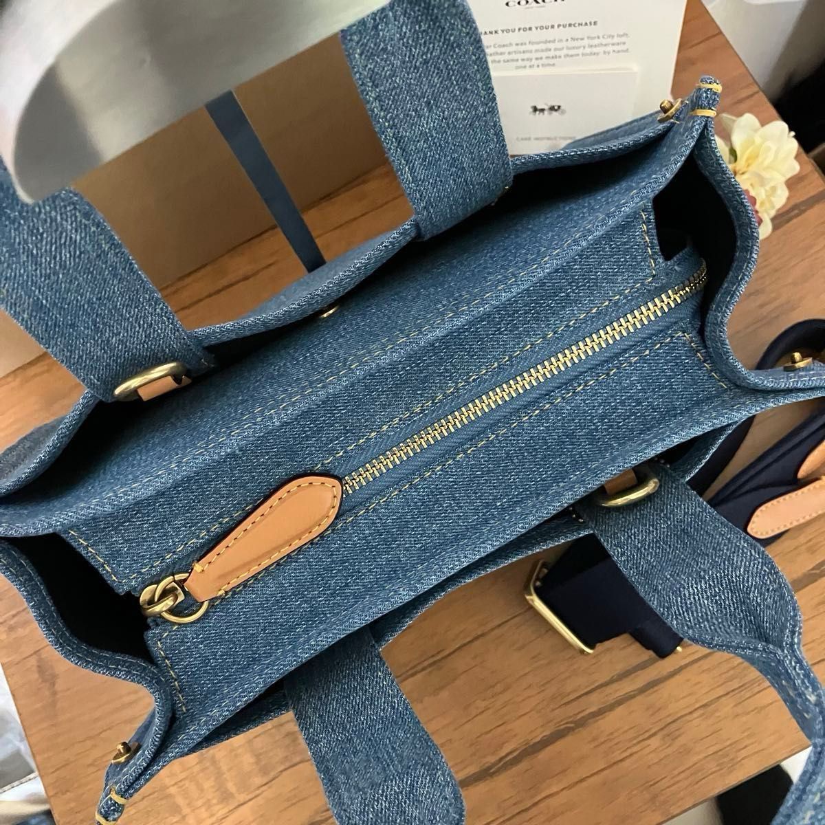 再入荷】コーチ COACH カーゴトート 26スモール デニム 再入荷】コーチ COACH カーゴトート 26スモール デニム