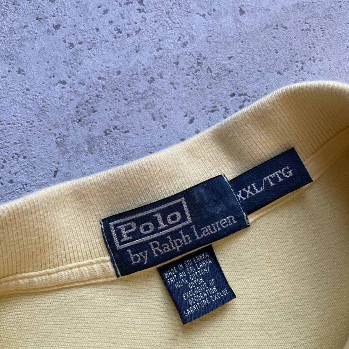  Polo Ralph Lauren маленький po колено рубашка-поло желтый XXL rrl Ralph Lauren 