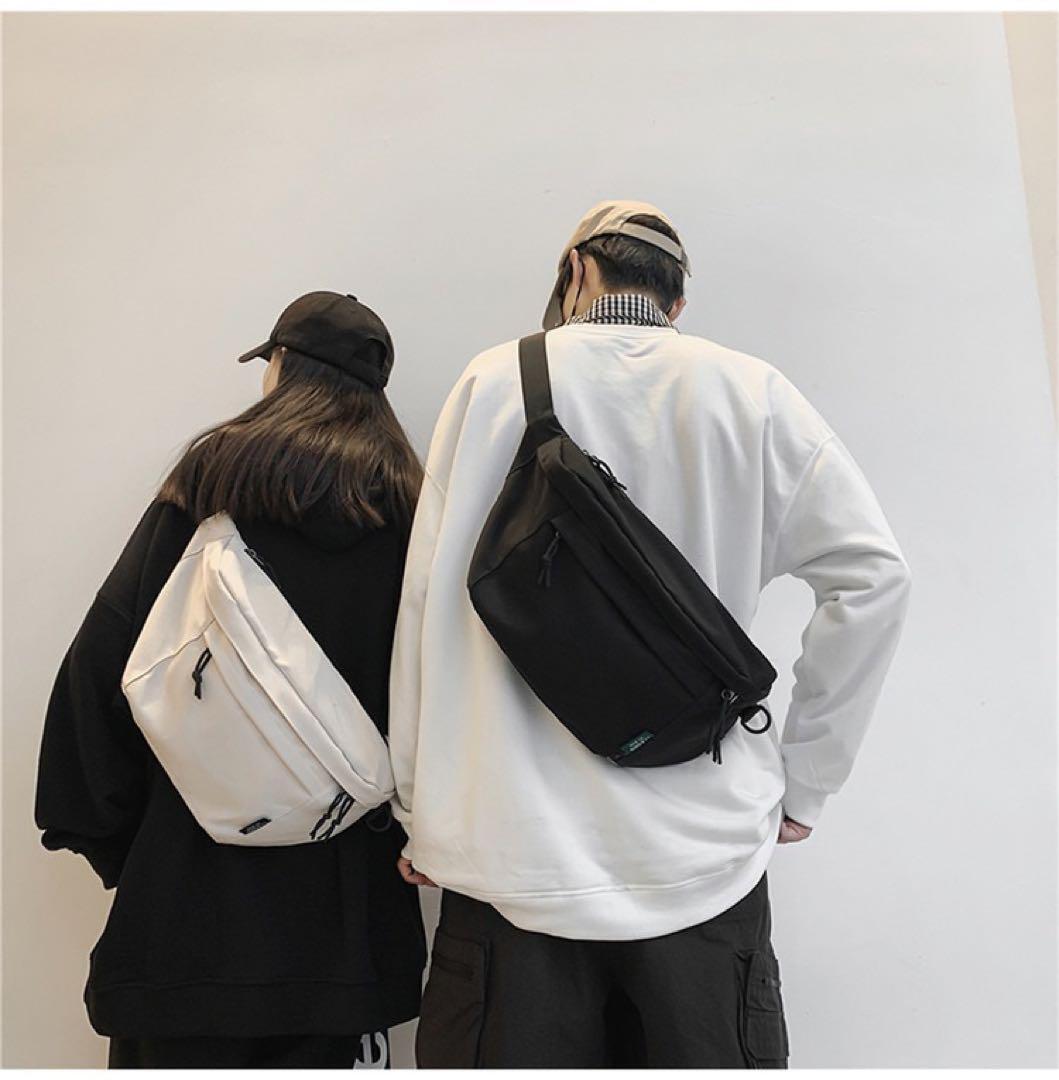  body bag shoulder bag many storage black light high capacity man and woman use zipper 