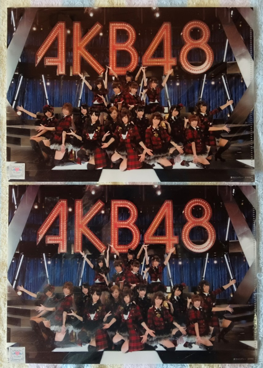 AKB48重力シンパシーのクリアファイル2点セット景品用非売品_画像1
