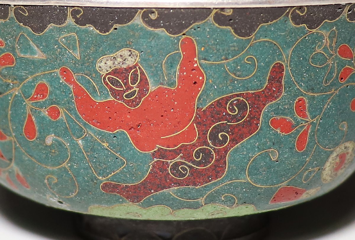 [ персик ] посуда для сакэ рюмка для сакэ : Meiji золотой . персона map внутри серебряный 7 сокровищ чашка саке 