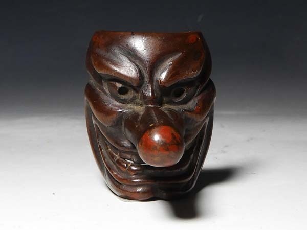 [ персик ].. предмет : дерево гравюра netsuke небо . поверхность Edo период тот .