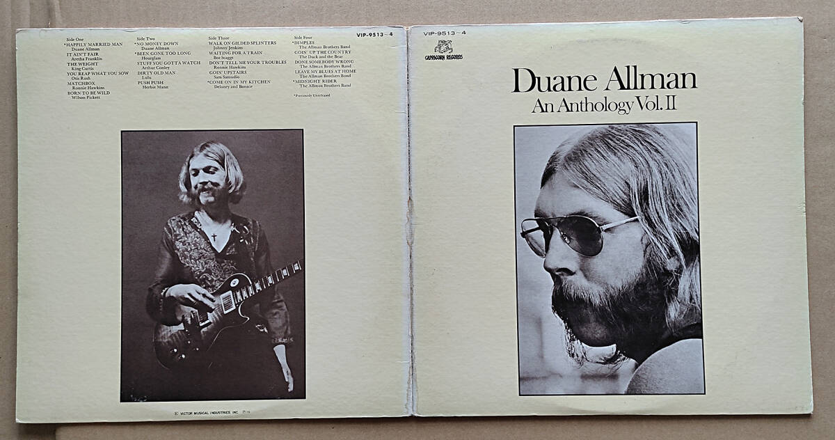 Duane Allman / An Antholigy Vol.II / the ALLMAN BROTHERS BAND / 2枚組レコード / 中古品 / 国内盤 / デュアン・オールマン_画像2