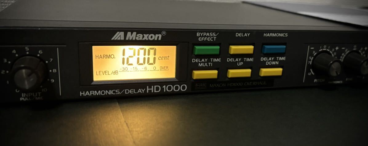 B-pick工房 MAXON HD1000 オーバーホール済み　BOOWY 布袋寅泰　ハーモニック ディレイ 取扱い説明書　無償修理保証付き_画像4