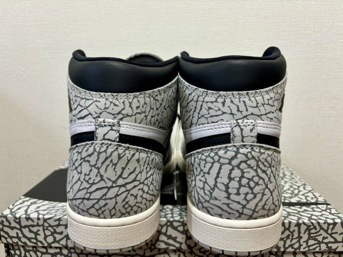 新品未使用 良個体 NIKE AIR JORDAN 1 RETRO HIGH OG WHITE CEMENT DZ5485 052_画像5