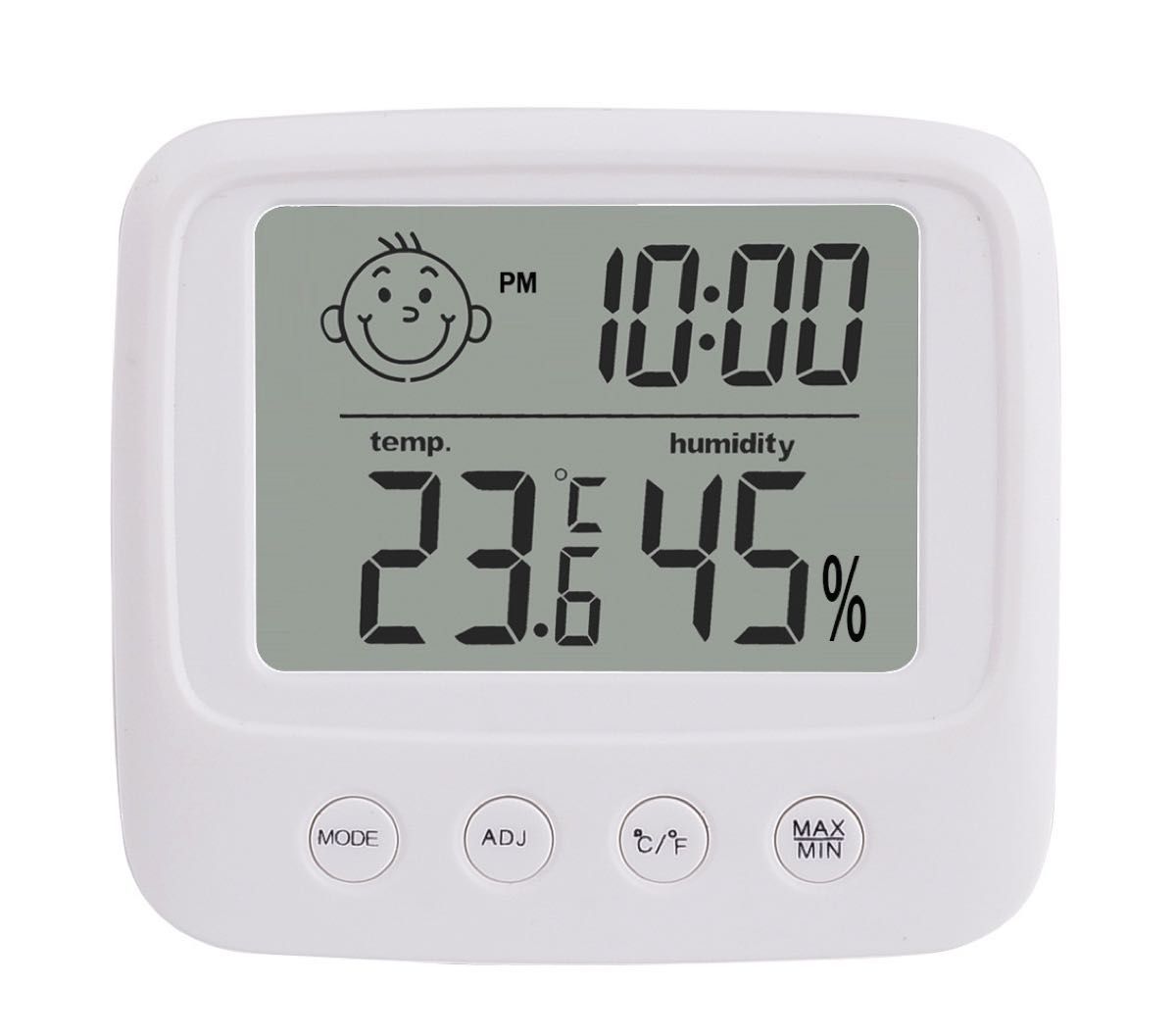 温湿度計　アラーム機能付き　湿度計　温度計　デジタル　時計　コンパクト 卓上