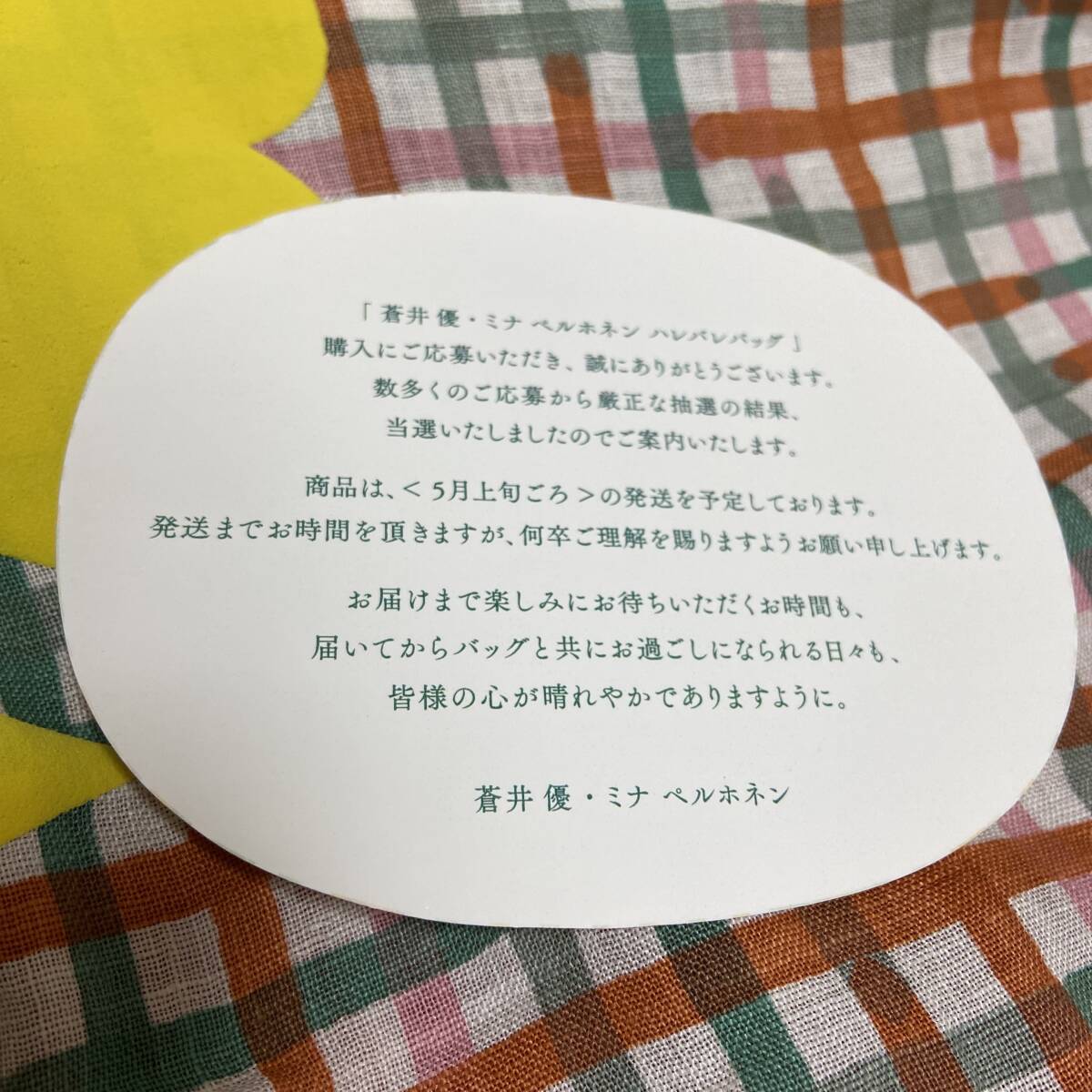 Yahoo!オークション - ミナペルホネン 蒼井優 ハレバレバッグ Yahoo!オークション - ミナペルホネン 蒼井優 ハレバレバッグ