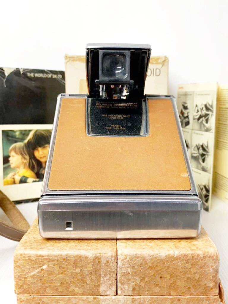  beautiful goods initial model rare PORAROID Polaroid SX-70 LAND CAMERA Land camera original box shoulder booklet attaching 