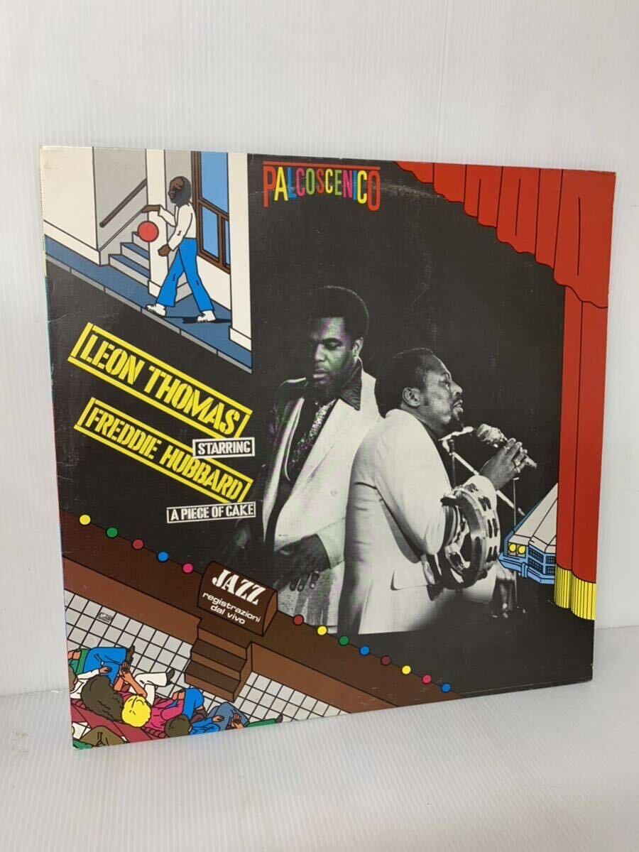 Leon Thomas Starring Freddie Hubbard A Piece Of Cake Palcoscenico Records PAL 15006 Italy 1980 spiritual jazz Latin jazz vocal_画像1